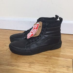 Vans hi-top leather sneakers